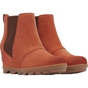 10.5 SOREL Brown Leather Joan Arctic Wedge II Boot